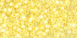 TOHO Treasure #1 (11/0): TT-01-770 Inside-Color Crystal/Opaque Yellow-Lined, 5g