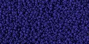TOHO Round 15/0: TR-15-48F Opaque Frosted Navy-Blue, 5 g