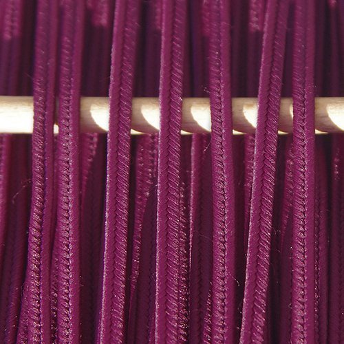 Greek polyester braid 3mm - dark purple, 1m