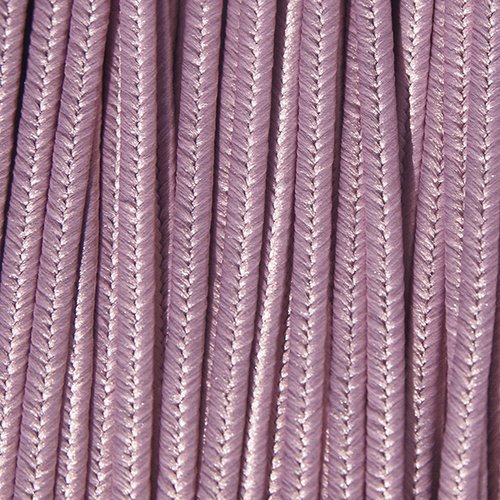 Greek polyester braid 3mm - dusty violet, 1m