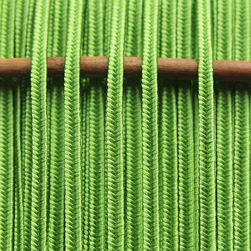 Greek silk braid 4mm - bright green, 1m