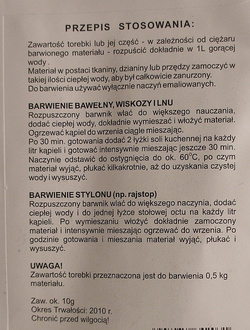 BARWNIK DO TKANIN ZIELONY