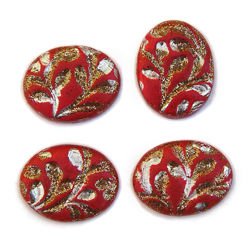 Cabochon CM Classic oval 14x19 red