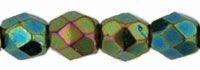Fire Polish 3mm: Iris - Green, 40 pcs