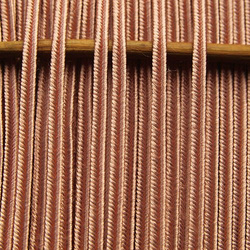 Greek silk braid 4mm - salmon, 1m