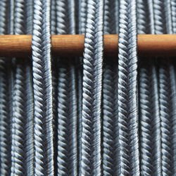 Greek silk braid 4mm - steel blue, 1m