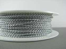 METALLIC CORD TWISTED 2 MM SILVER