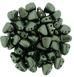 NIB-BIT 6x5mm: Metallic Suede - Dk Forest, 25 pcs