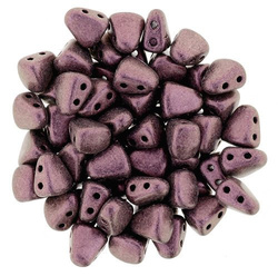 NIB-BIT 6x5mm: Metallic Suede - Pink, 25 pcs