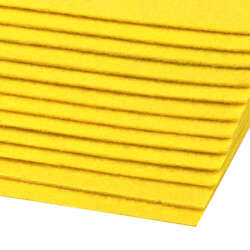Rigid felt, 20x30 cm sheet, yellow, 1 sheet