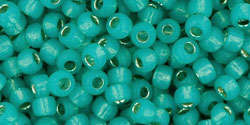 TOHO Round 8/0: TR-08-2104 Silver-Lined Milky Teal, 10 g