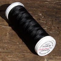Threads for beading and soutache TYTAN 80, black, 180m