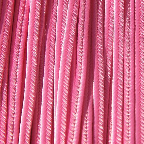 Greek polyester braid 3mm - dark pink, 1m