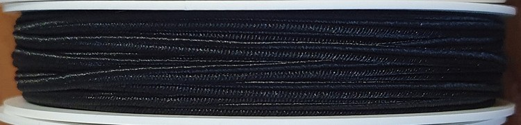 Czech poliester braid - black // L7001
