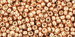 TOHO Round 11/0: TR-11-PF551 PermaFinish - Galvanized Rose Gold, 10g