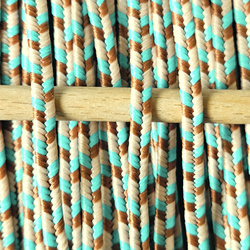 Sutasz grecki 3 mm poliestrowy - kolory ziemi, 1m