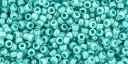 TOHO Round 15/0: TR-15-413 Opaque-Rainbow Turquoise, 5 g