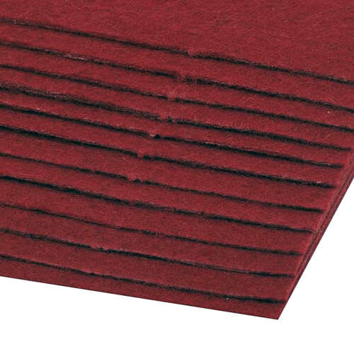 Rigid felt, 20x30 cm sheet, burgundy, 1 sheet