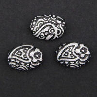 Cabochon CM Classic oval 11x15 black & white