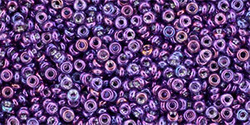 TOHO Demi Round 11/0: TN-11-205 Gold-Lustered Dk Amethyst, 5 g