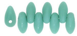 Mini Dagger 2,5x6 mm Matte - Opaque Turquoise / 30 szt.