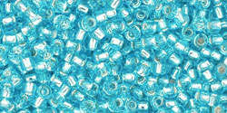 TOHO Round 11/0: TR-11-23 Silver-Lined Aquamarine, 10g