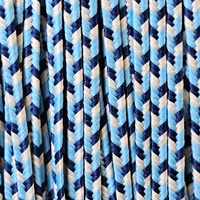 Sutasz grecki 3 mm poliestrowy - morskie fale, 1m
