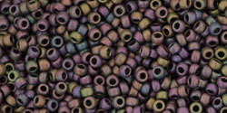 TOHO Round 15/0: TR-15-85F Frosted Metallic Iris - Purple, 5 g