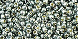 TOHO Round 11/0: TR-11-PF565 PermaFinish - Galvanized Blue Slate, 10g