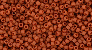 TOHO Round 15/0: TR-15-2611F Semi Glazed - Orange, 5 g