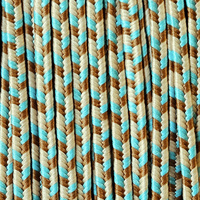 Sutasz grecki 3 mm poliestrowy - kolory ziemi, 1m