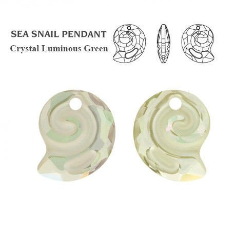 SWAROVSKI Sea Snail 14 mm Crystal Luminous Green
