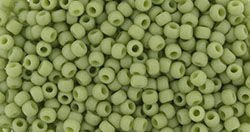 TOHO Round 11/0: TR-11-2602F Semi Glazed - Honeydew, 10g