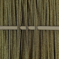 Greek metalized braid 3mm type gold thread - brass, 1m