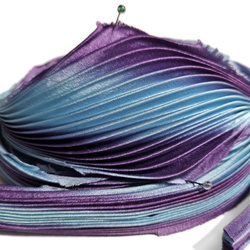 Shibori silk ribbon - Summer verbena, 10cm