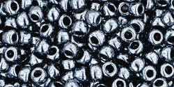 TOHO Round 8/0: TR-08-81 Metallic Hematite, 10g