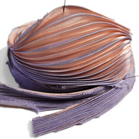 Jedwabna wstążka shibori - Lavender fields, 10 cm