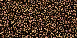 TOHO Demi Round 11/0: TN-11-501 Higher-Metallic Cinnamon Bronze, 5 g