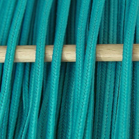 Greek polyester braid 3mm - dark turquoise, 1m