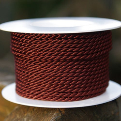 Twisted cord 3.5 mm, chocolate // A7901