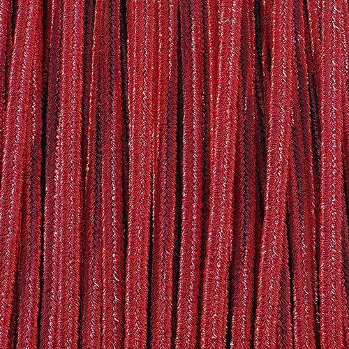 Greek metalized braid 4mm type gold thread - red, 1m