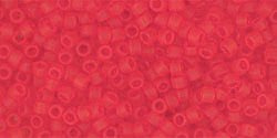 TOHO Treasure #1 (11/0): TT-01-5F Transparent-Frosted Lt Siam Ruby, 5g