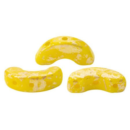 Arcos® par Puca®: Opaque Jonquil Splash, 25 pcs
