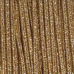Sutasz grecki 4 mm metalizowany typu lurex - złoty, 1m