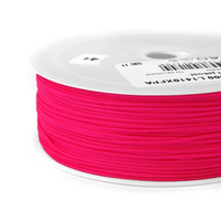 Braided polyester cord for jewelry and macrame - neon pink // L1410