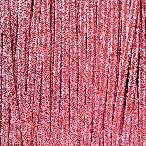 Greek metalized braid 4mm type lurex - pink, 1m