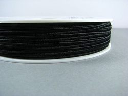 Czech viscose braid - black // A7001