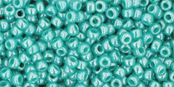 TOHO Round 11/0: TR-11-132 Opaque-Lustered Turquoise, 10 g