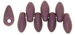 Mini Dagger 2.5x6mm Metallic Suede - Pink / 30 pcs