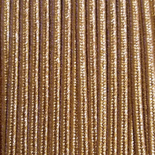 Greek metalized braid 4mm type gold thread - rose gold, 1m